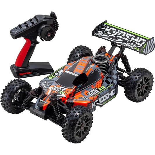 Kyosho 1/8 scale 21 engine 4WD racing buggy ready set Inferno NEO 3.0 color type 5 red engine radio control 33012T5