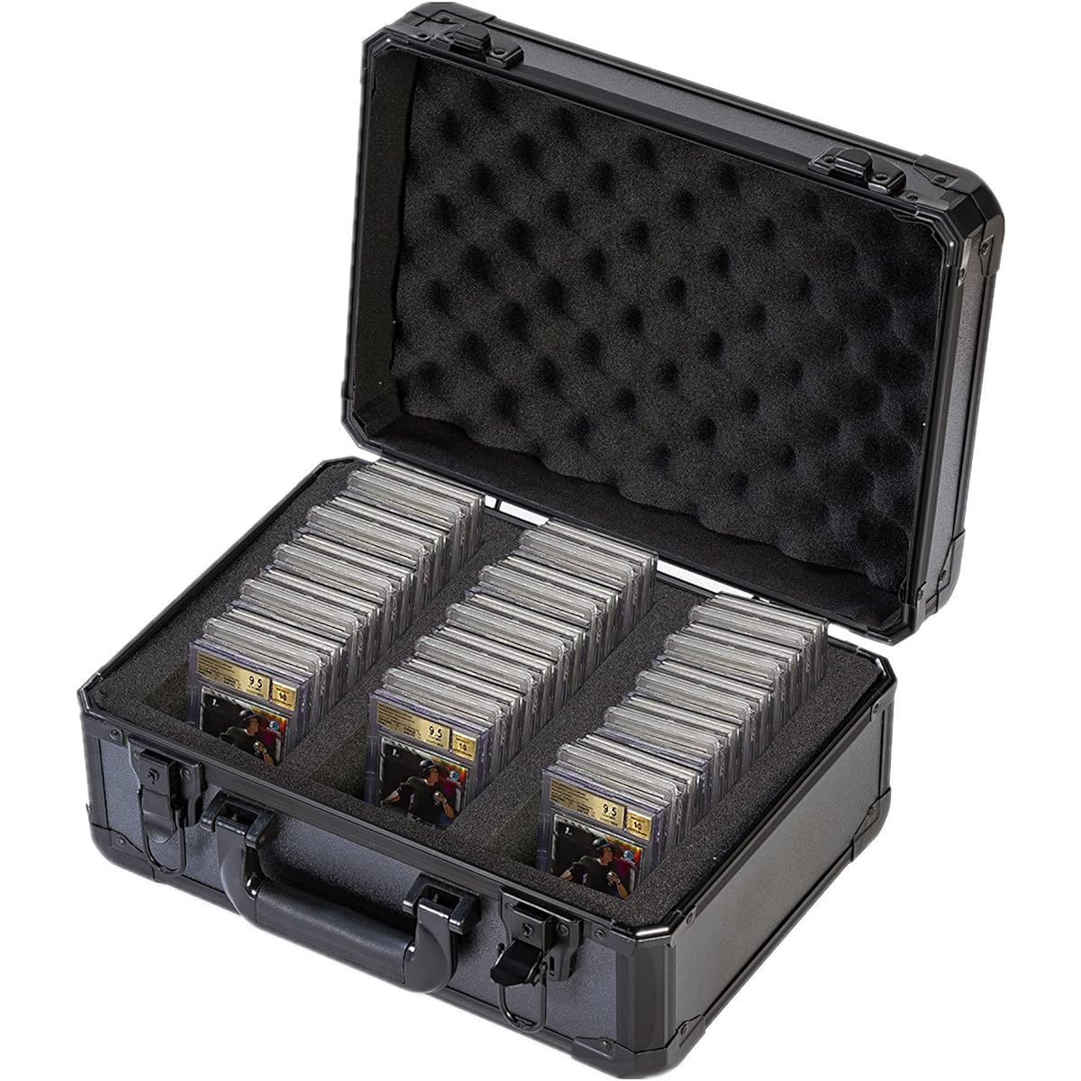 Grade Card Case Holder Deck Box Organizer Trading Card Storage Box Deck Box Card Sleeves Grading Card Top Loader Fits PSA Beckett BGS SGC CGC Boulder Box One Touch