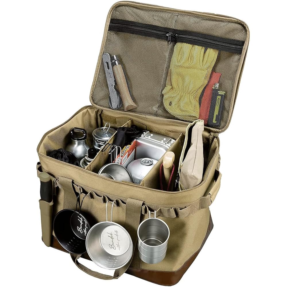 BUNDOK Gear Case BD-911 Camping Storage Soft Type Brown Standard