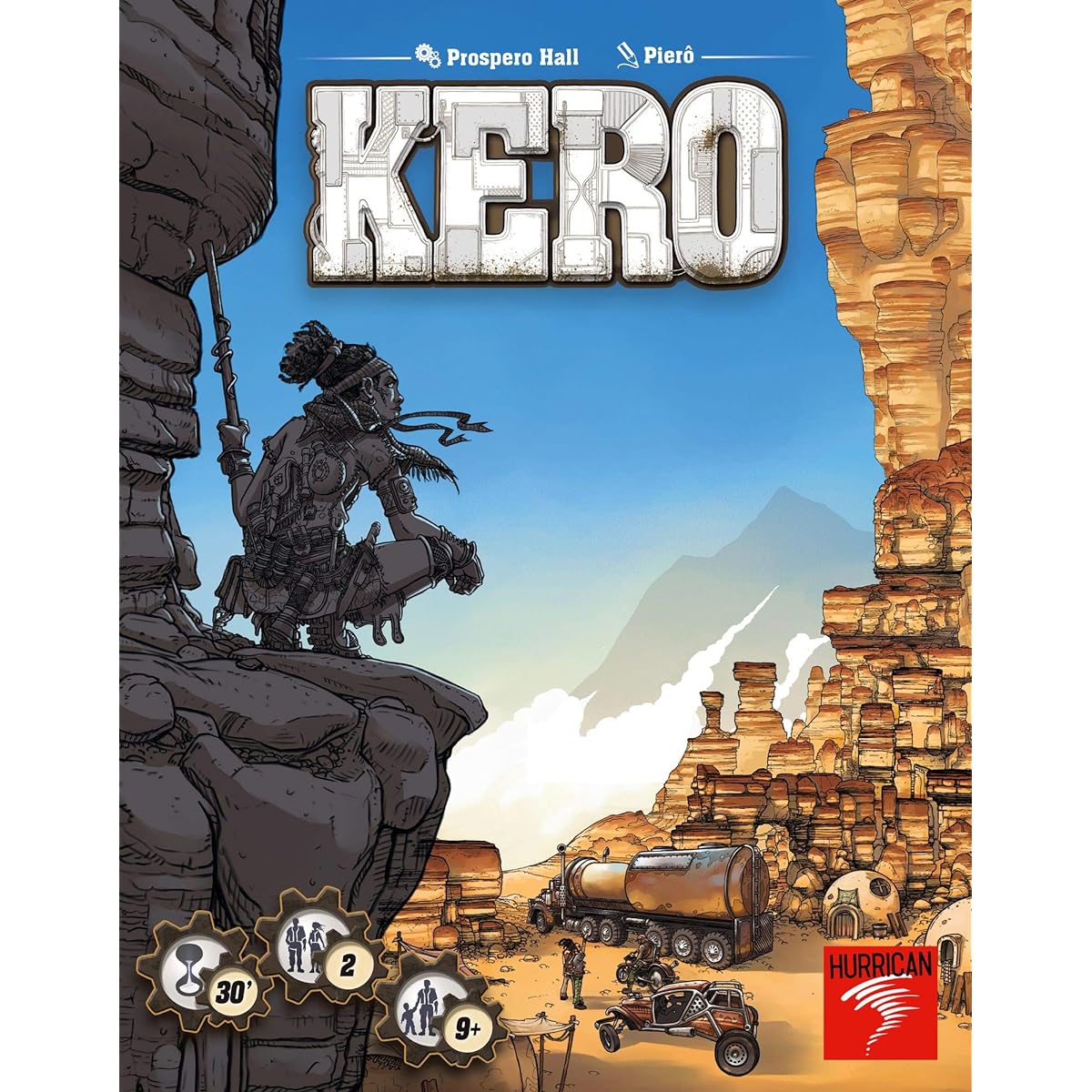 Hurrican Kero Board Game | Apocalyptic Survival Game | Strategy Game for Adults and Kids | Ages 8+ | 2 Players | Average Play Time 30 Minutes | Manufactured