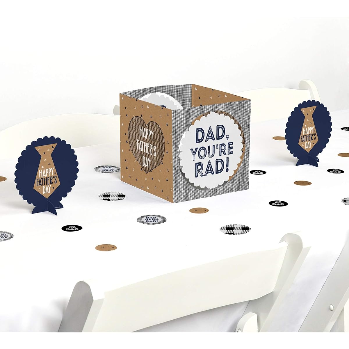 Big Dot of Happiness My Dad is Rad - Father's Day Centerpiece Table Decoration Kit