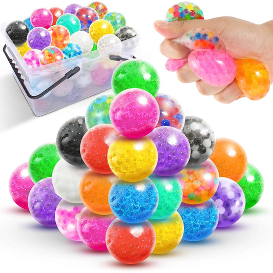 50 Pack Mini Stress Balls for Kids