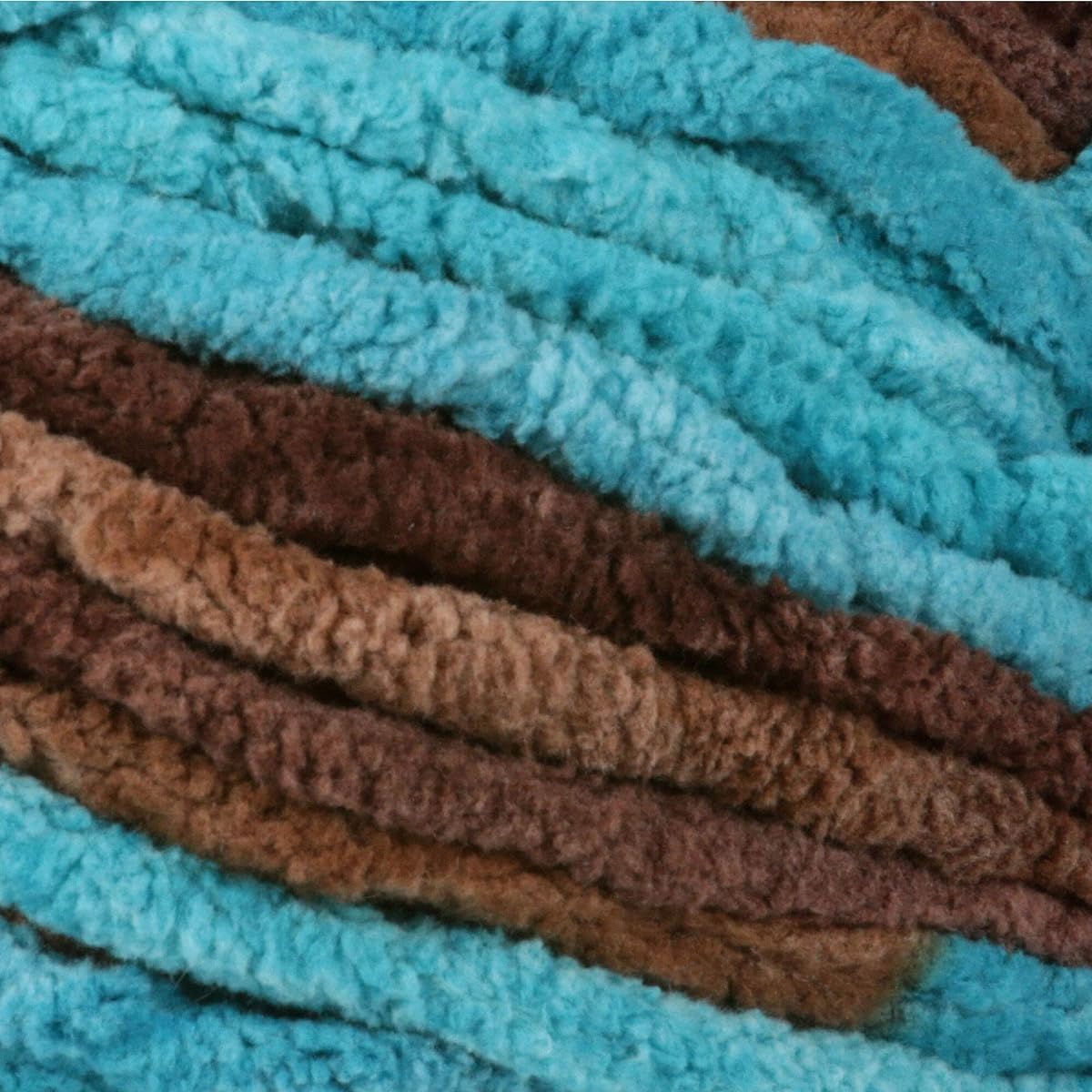 Bernat Blanket Yarn - Big Ball (10.5 oz) - 2 Pack with Color Pattern Cards (Mallard Wood)