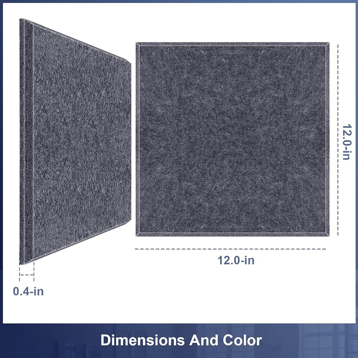 Upgrade Acoustic Panels Soundproof Foam Panels Soundproof Pads 12" x 12" x 0.4" High Density Pebble Edge Sound Panels Acoustic Treatment Perfect for Wall Decor (Sesame)