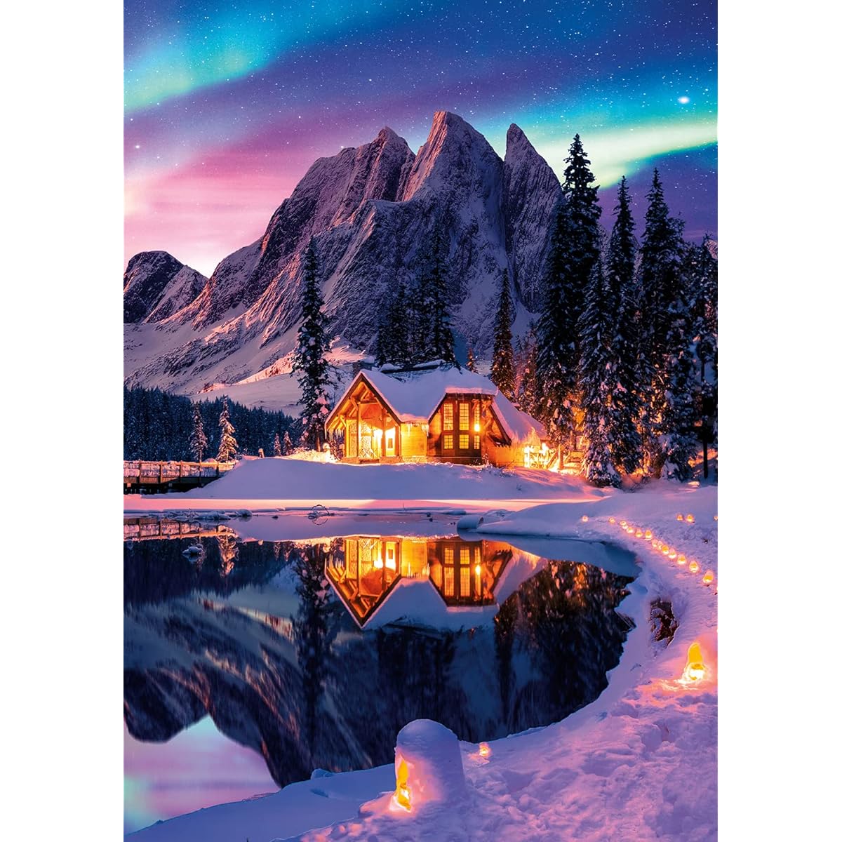 Buffalo Games Jigsaw Puzzle Blanc Aurora Woods 500 Piece