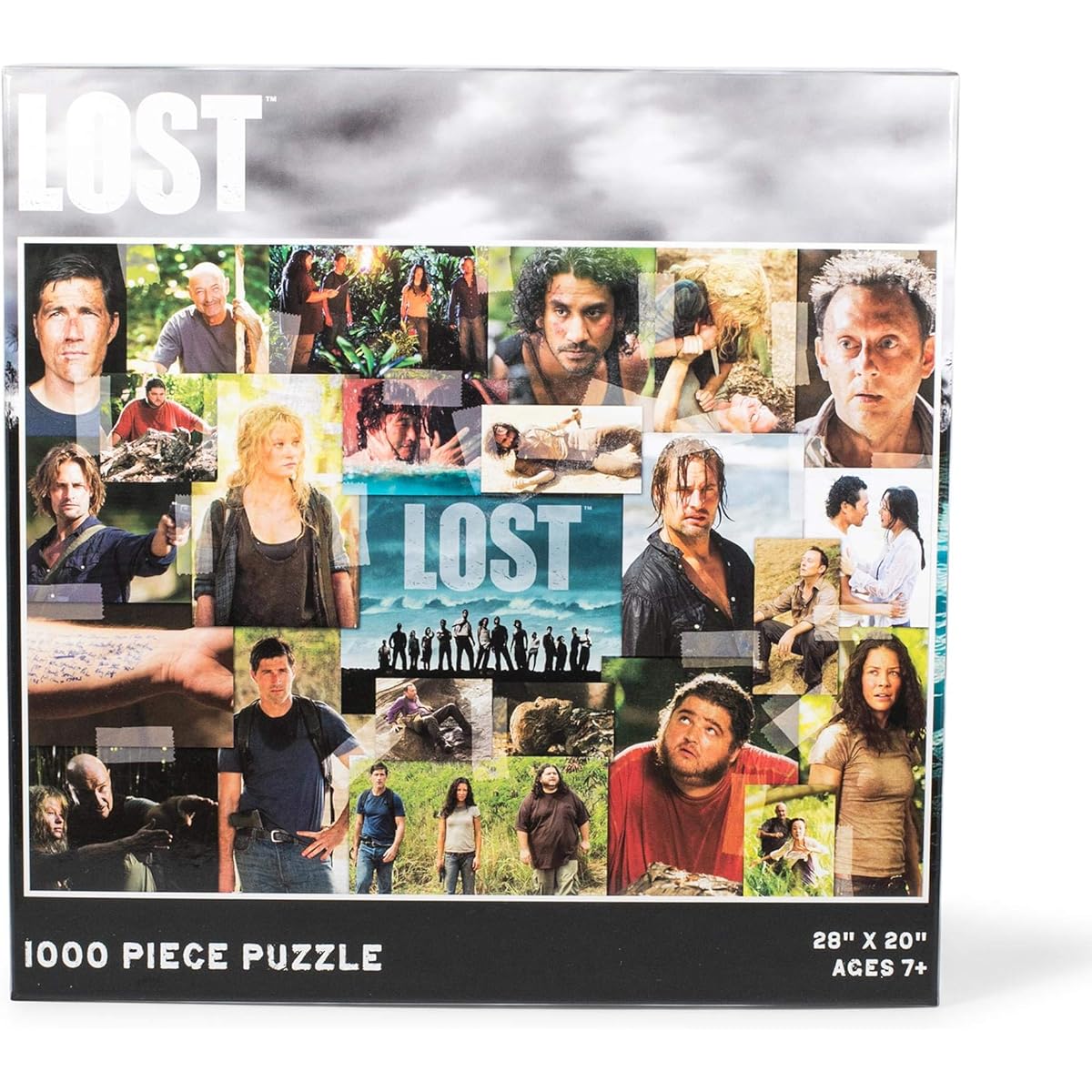 Lost TV Show Collage Puzzle for Adults and Kids 1000 Piece Jigsaw Puzzle Toy, Challenging Interactive Brain Teaser for Family Game Night, 28 x 20 Inch