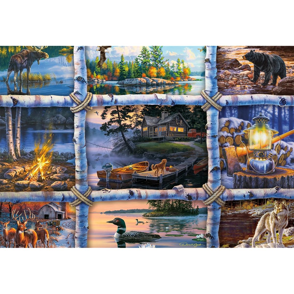 Buffalo Games Jigsaw Puzzle Darrell Bush North Country 2000 Piece