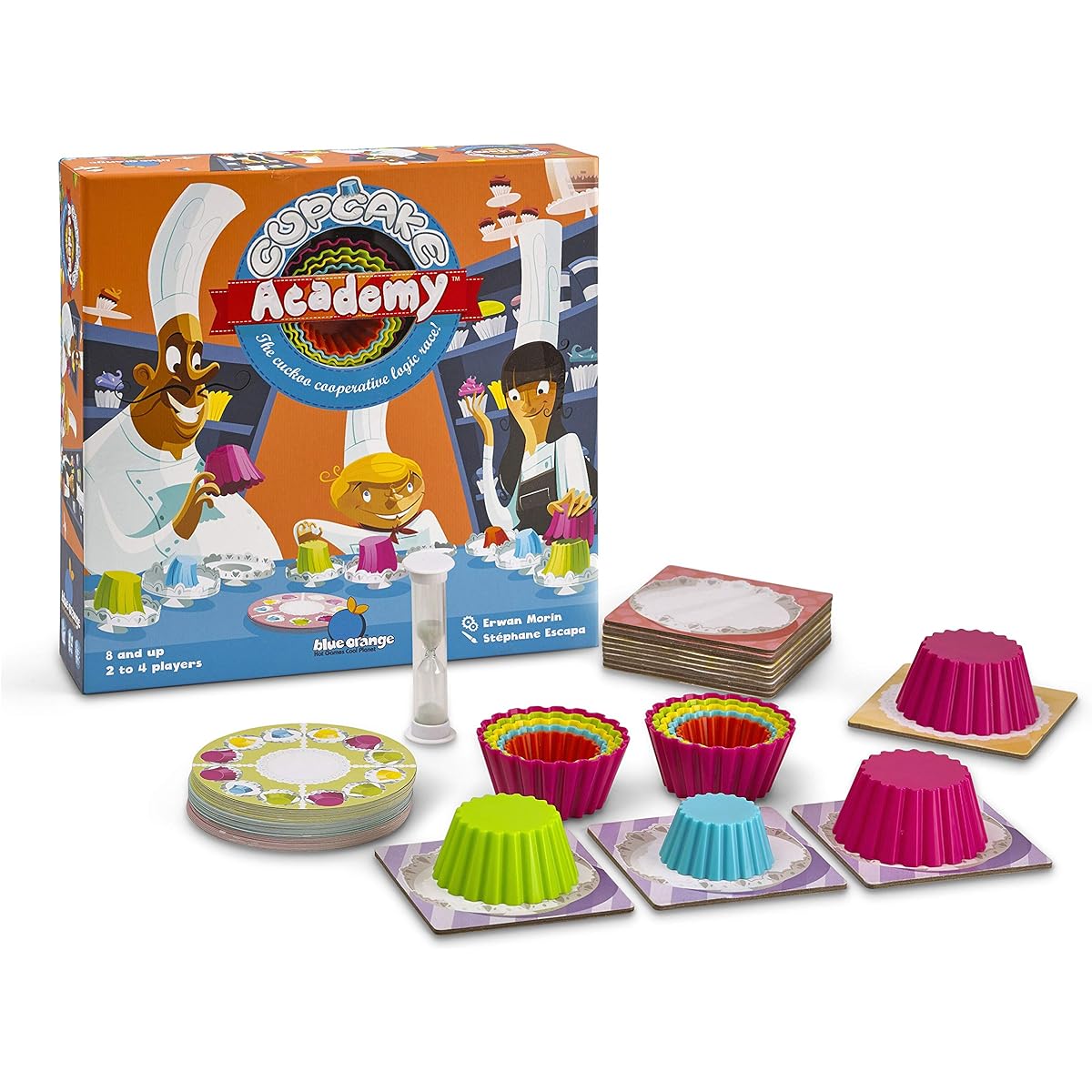Blue Orange Games Cupcake Academy Board Game - Cooperative Board Game for 2-4 Players Recommended Ages: 8+