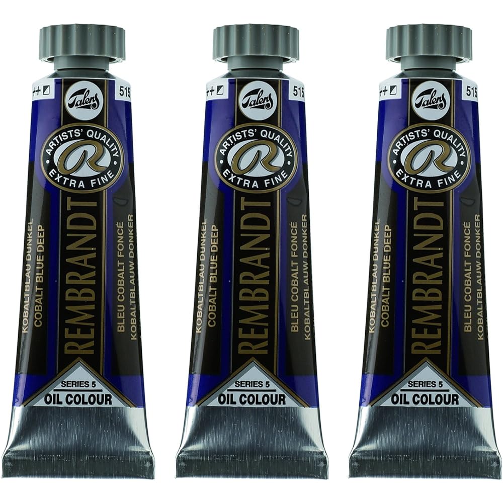 Talence Oil Paint Rembrandt 3-Piece Set Cobalt Blue Deep 40ml (No. 9)