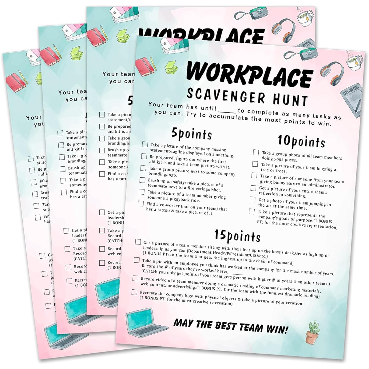 Work Party Photo Scavenger Hunt Office Party Game Ice Breaker Challenge Workplace Scavenger Hunt Team Building Games for Adults at Work Colleague Group Ice Breaker Game Factory Team Building Game Q5