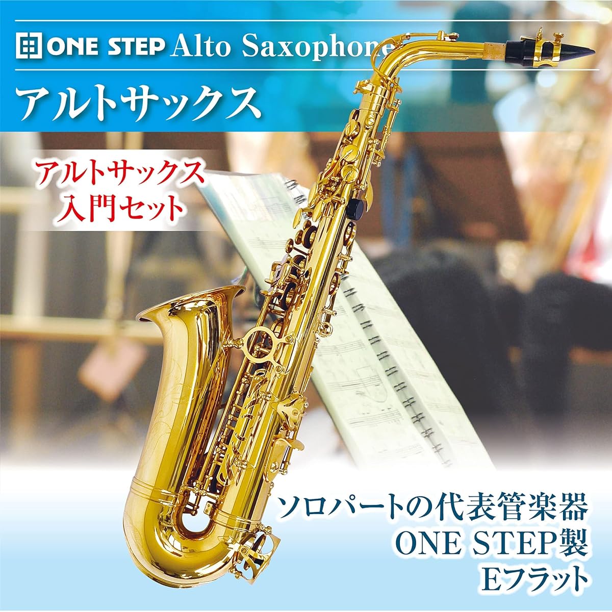 Alto Saxophone 11 Piece Set E Saxophone Gold Lacquer with Case Engraved Beginner Saxophone Introductory Set