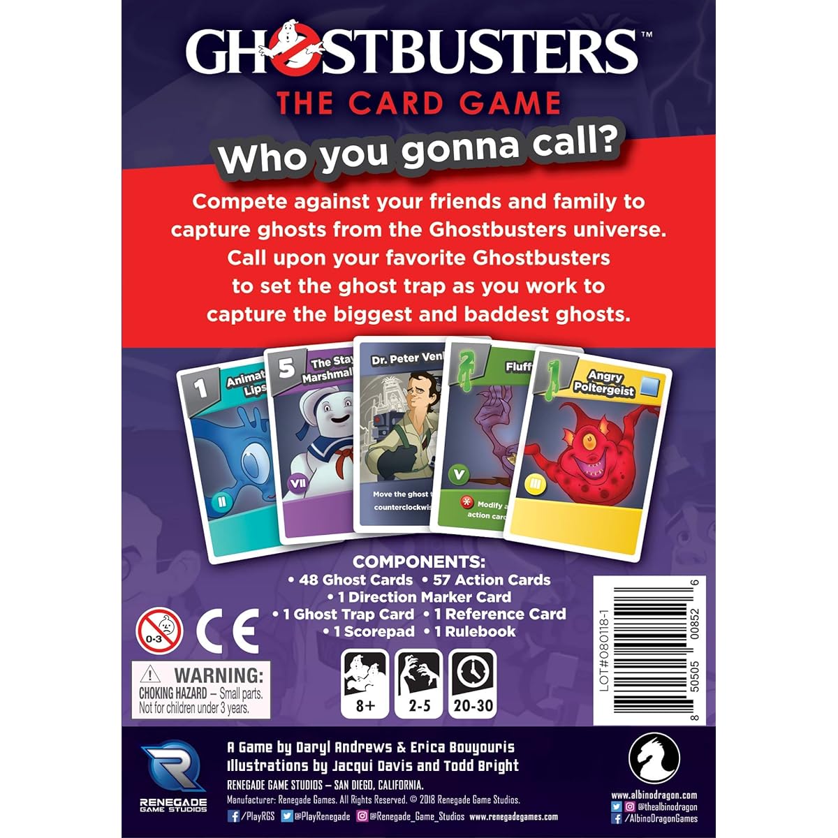 Renegade Game Studios RGS00852 Ghostbusters: The Card Game, Multi-Colour