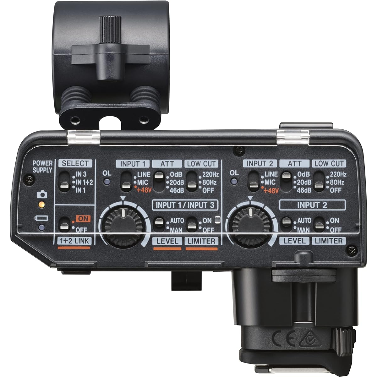TASCAM CA-XLR2d-C XLR microphone adapter for mirrorless cameras (Canon kit) 2 channel mixer/preamplifier Video audio recording Interview interview Distribution video production