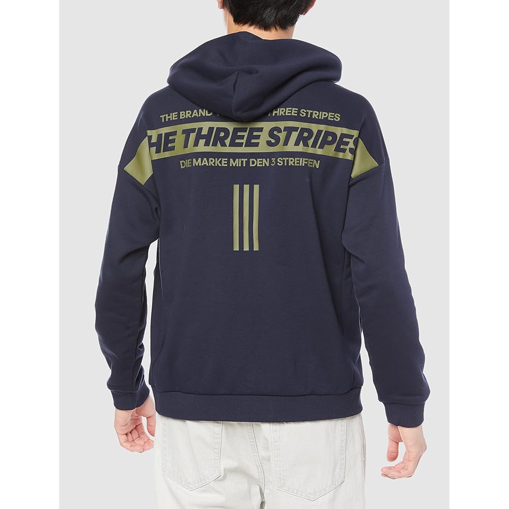 [Adidas] Sweat Parka WRD Hooded Full Zip Sweatshirt P0427 Men's
