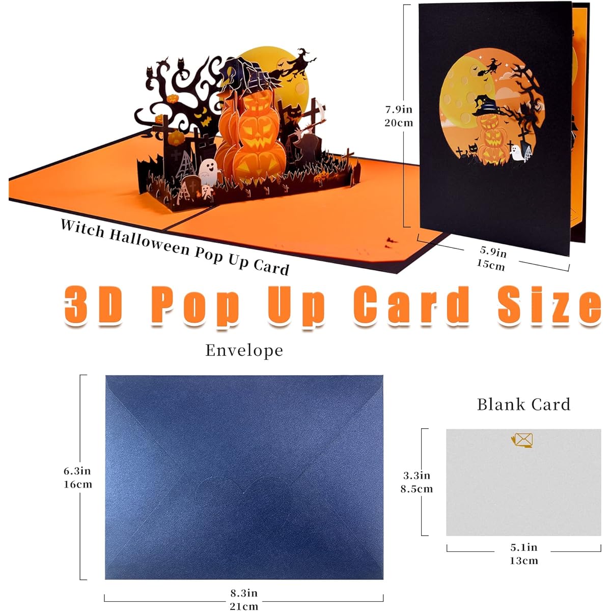 Magic Ants Pop-up Halloween Pumpkin Card