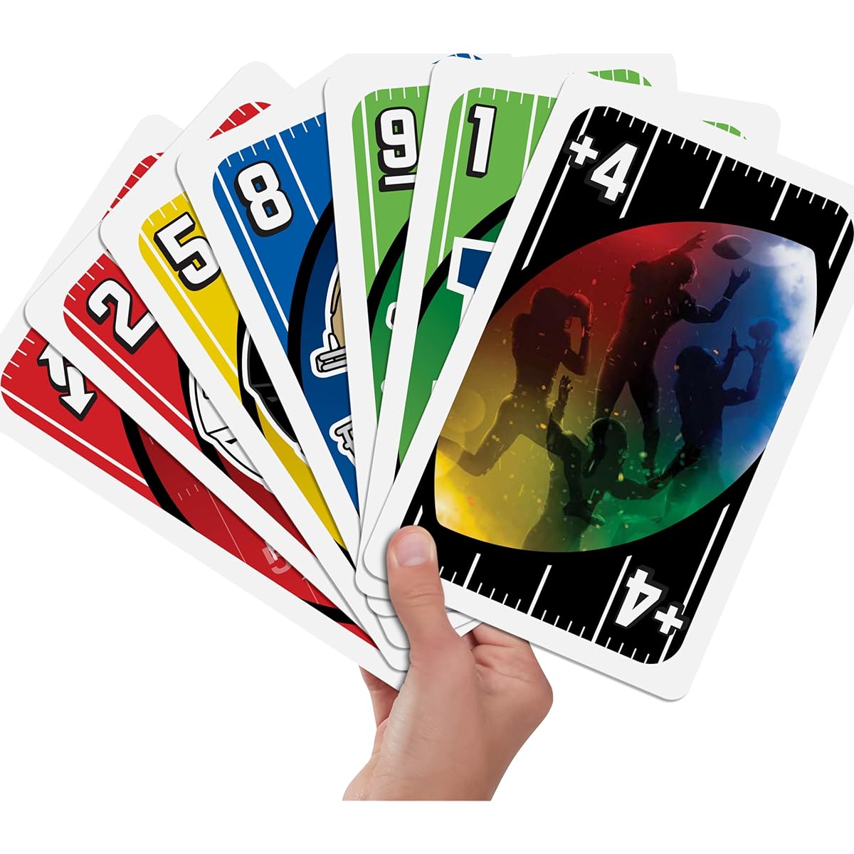 Giant UNO NFL Card Game | Family Adult Party Game Night | 2-6 Players
