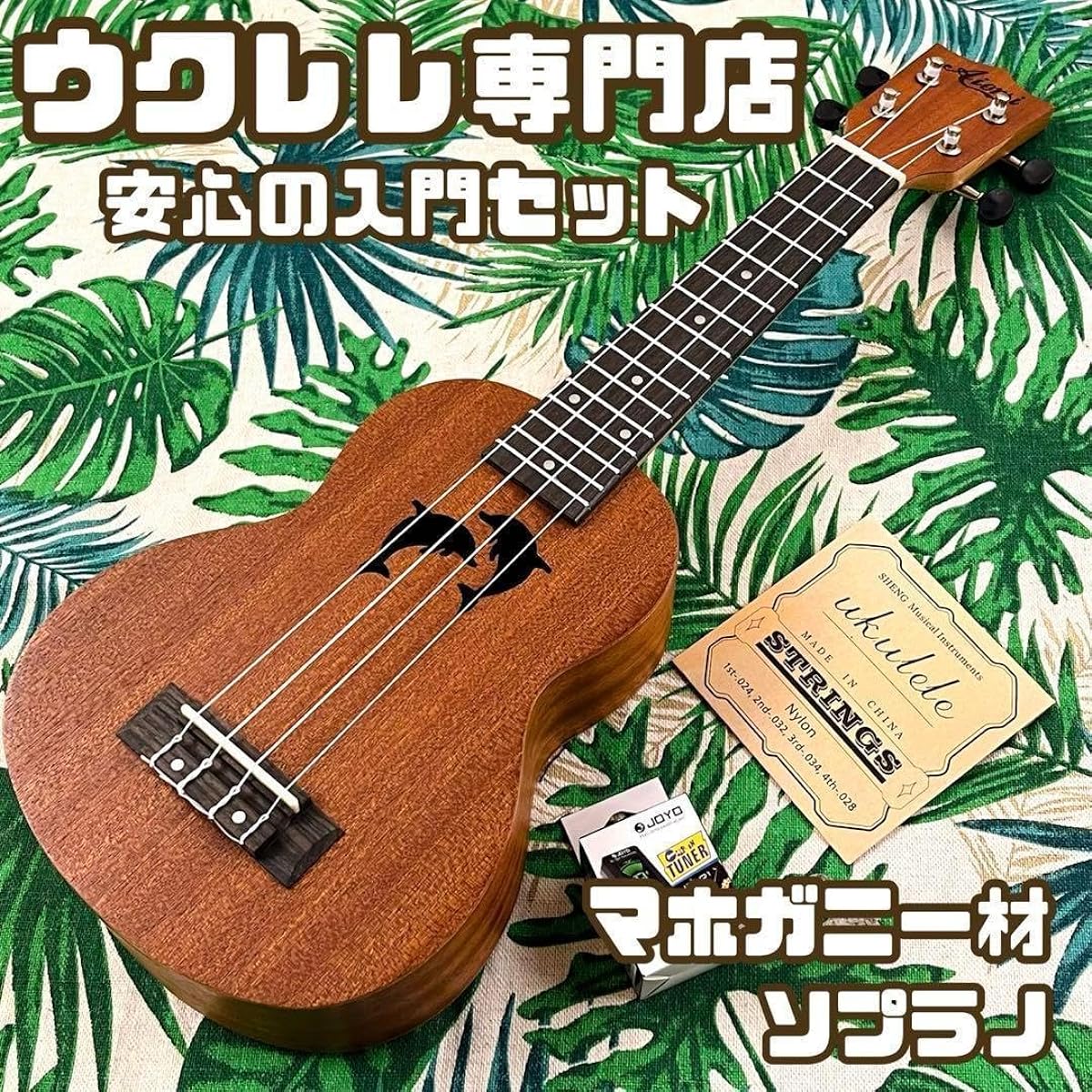 Beginner's Set Aiersi Dolphin Hall Soprano Ukulele Ukulele Specialty Store YG75