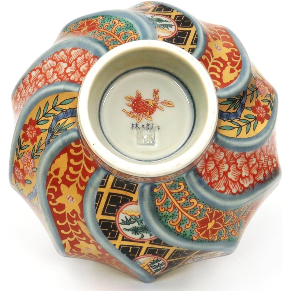 Hasami ware, Rinkurou kiln, gorgeous, Ko-Imari style, small bowl, colored picture Shozui 009005-650