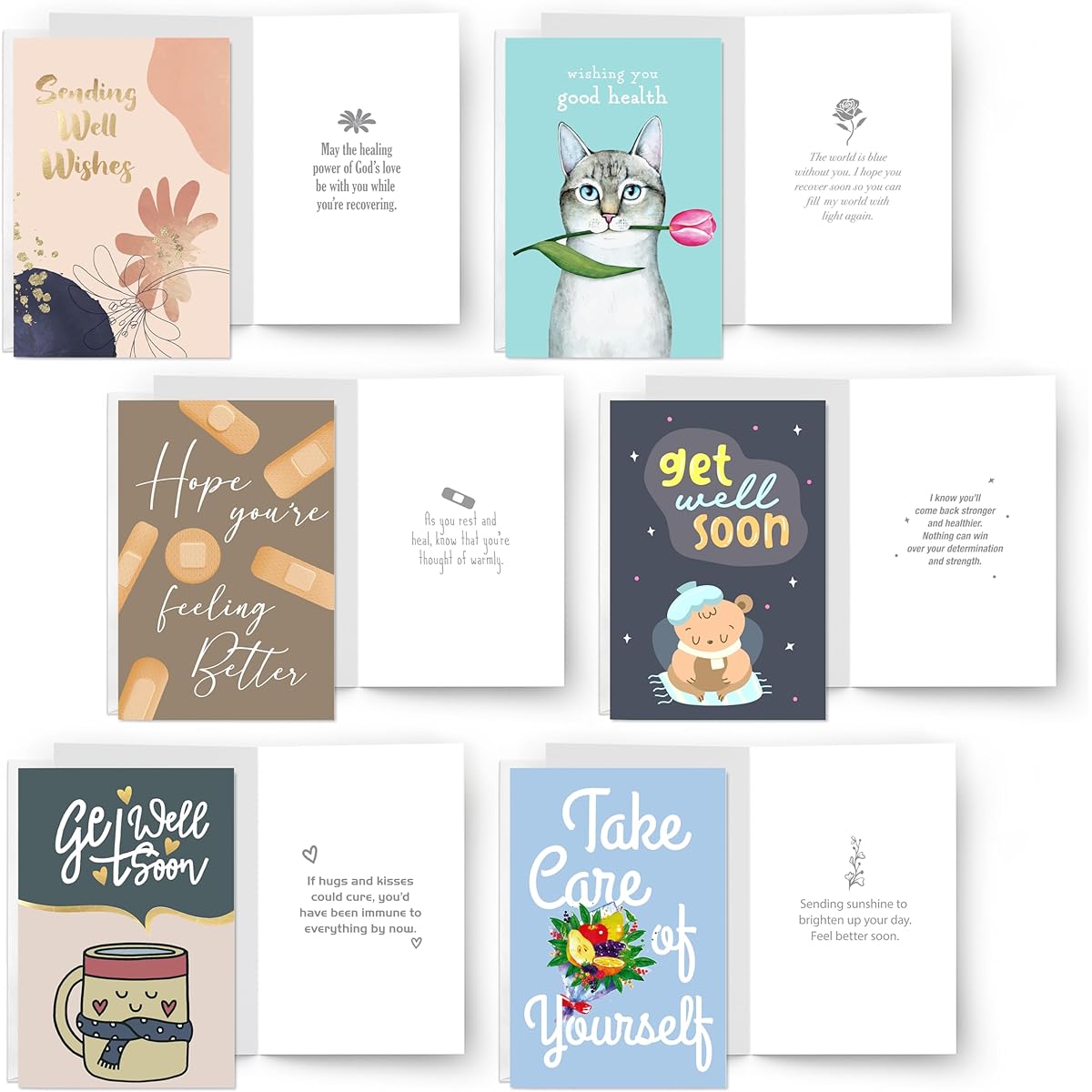 Easykart Get Well Soon Cards 24 Pack