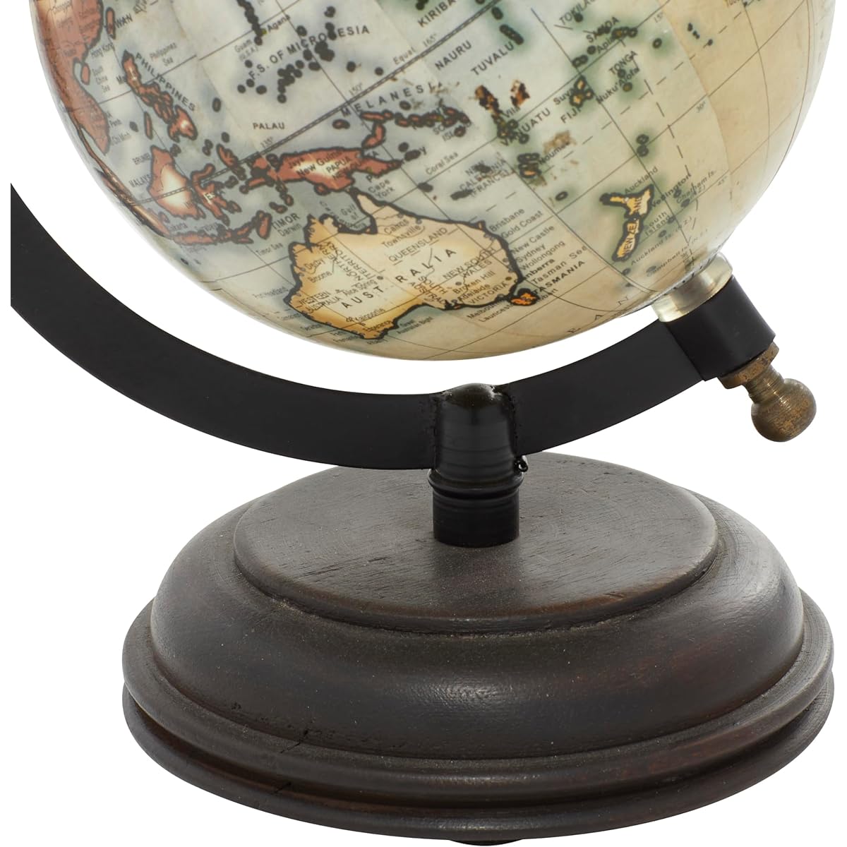 [Deco 79]Deco 79 Metal Wood Globe, 9 x 5 38136 [Parallel import goods]