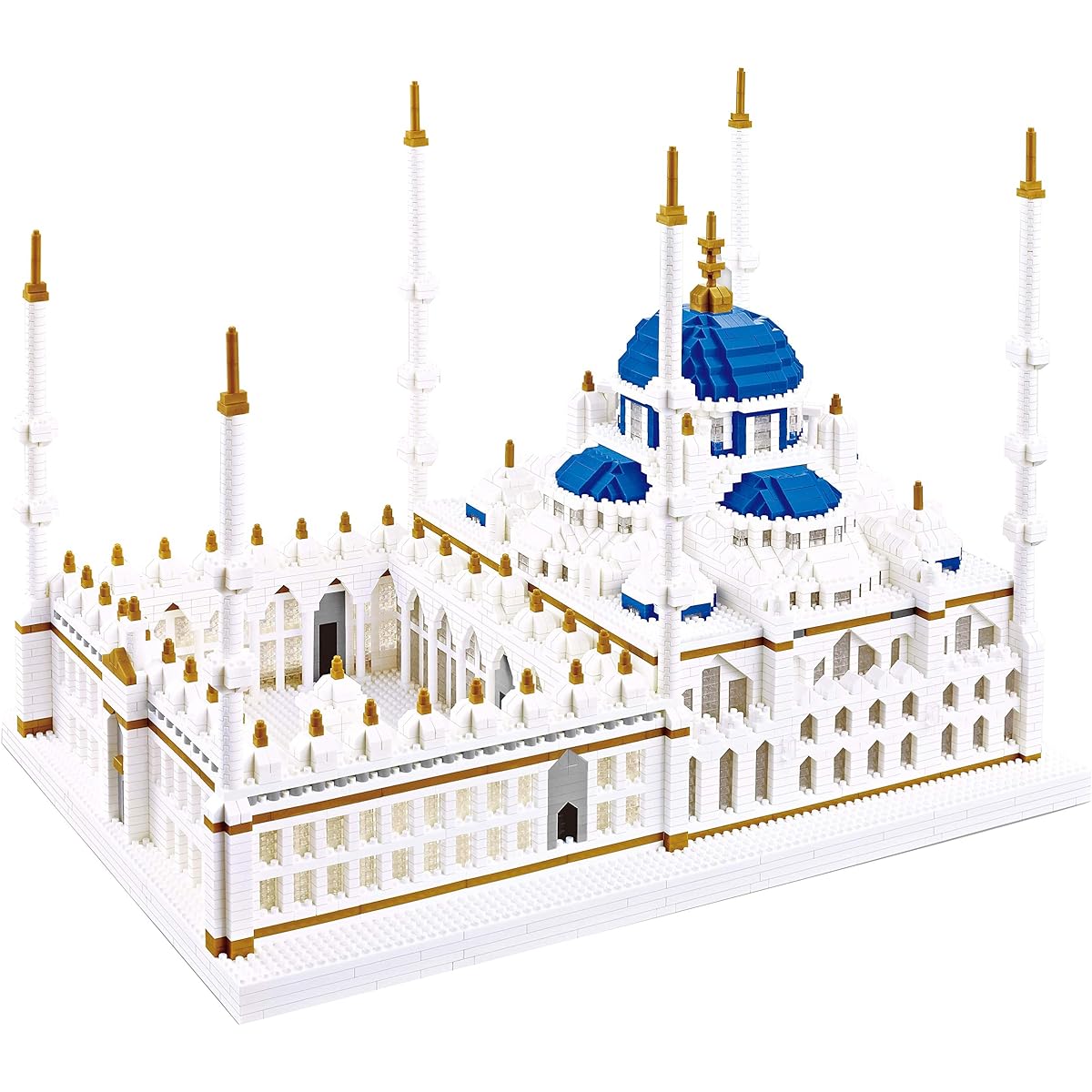 NeoLeo Big Architecture Blue Mosque Model Building Set Micro Mini Blocks for Adults and Kids (6850 Pieces)