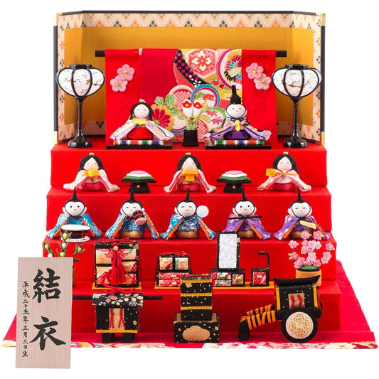 (Smile Market) Hina Dolls, Hina Dolls, Compact, Chirimen, Small, Fun Hinamatsuri