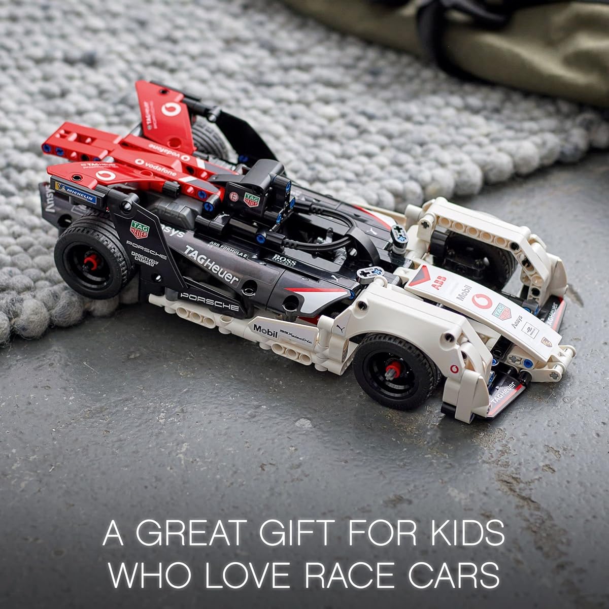 LEGO Technic Formula E Porsche 99X Electric 42137 Model Building Kit Pull Back Race Car Toy for Ages 9 and Up (422 Pieces)