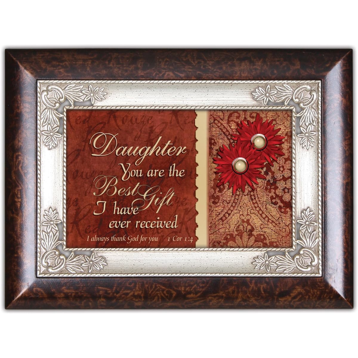 Daughter Cottage Garden Italian Inspired Music Box Plays You You Light Up My Life