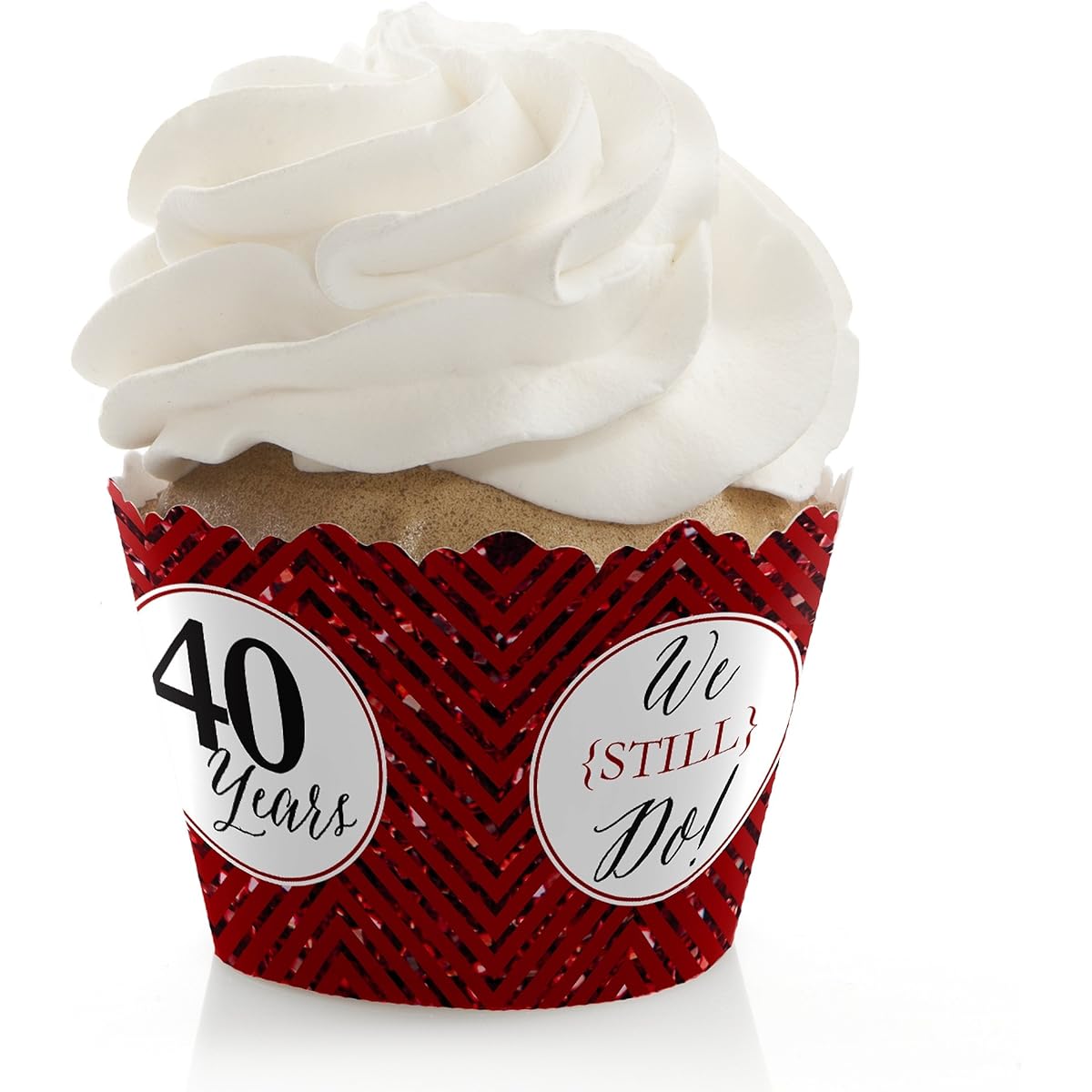 We Still Do - 40th Wedding Anniversary Party Cupcake Wrappers - (Set of 12)