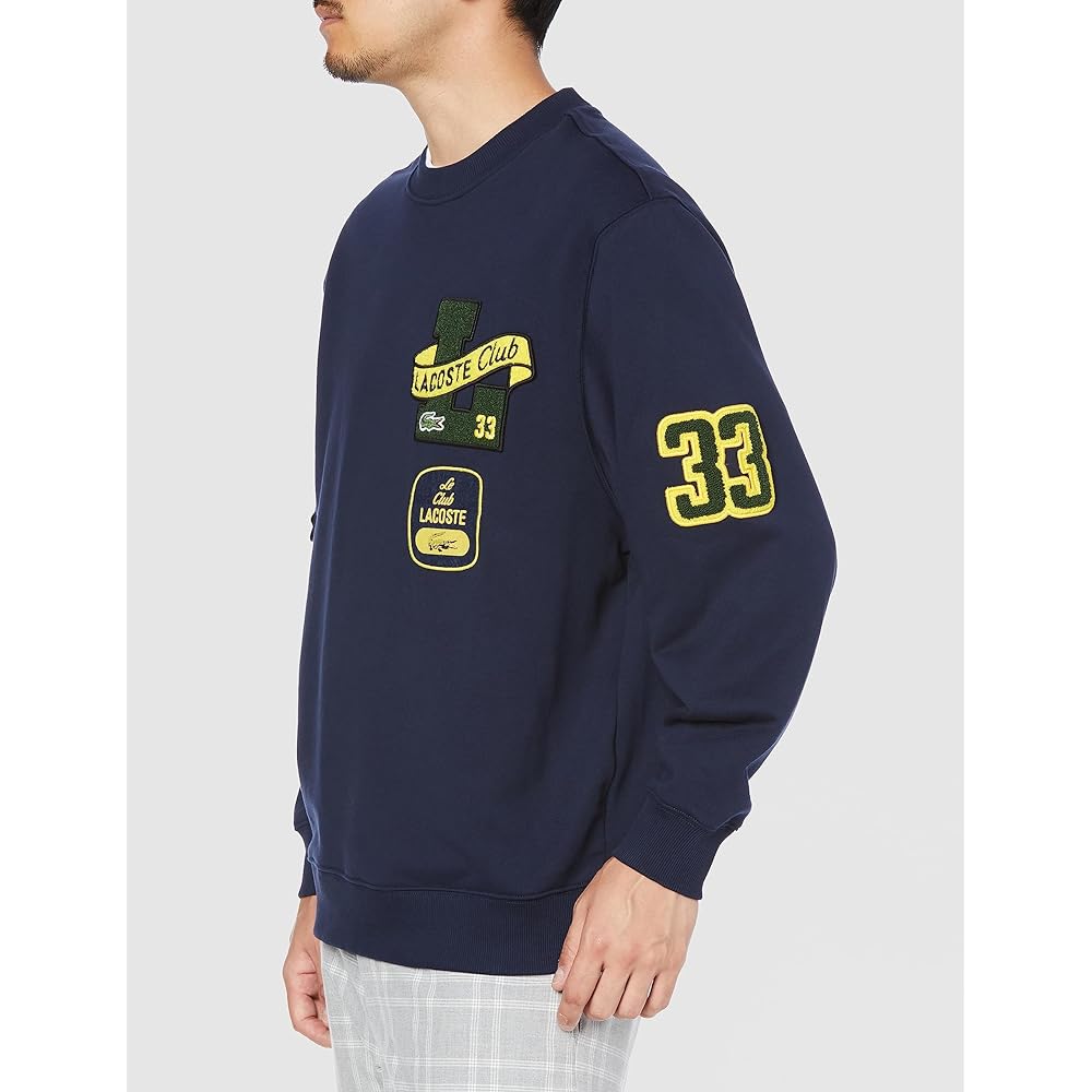 [Lacoste] Sweatshirt Heritage Patch Crew Neck Sweatshirt [Official] Men's