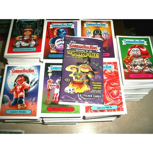 2019 GPK Revenge OH Horror-IBLE 30 Stickers + 1 Blacklight Card