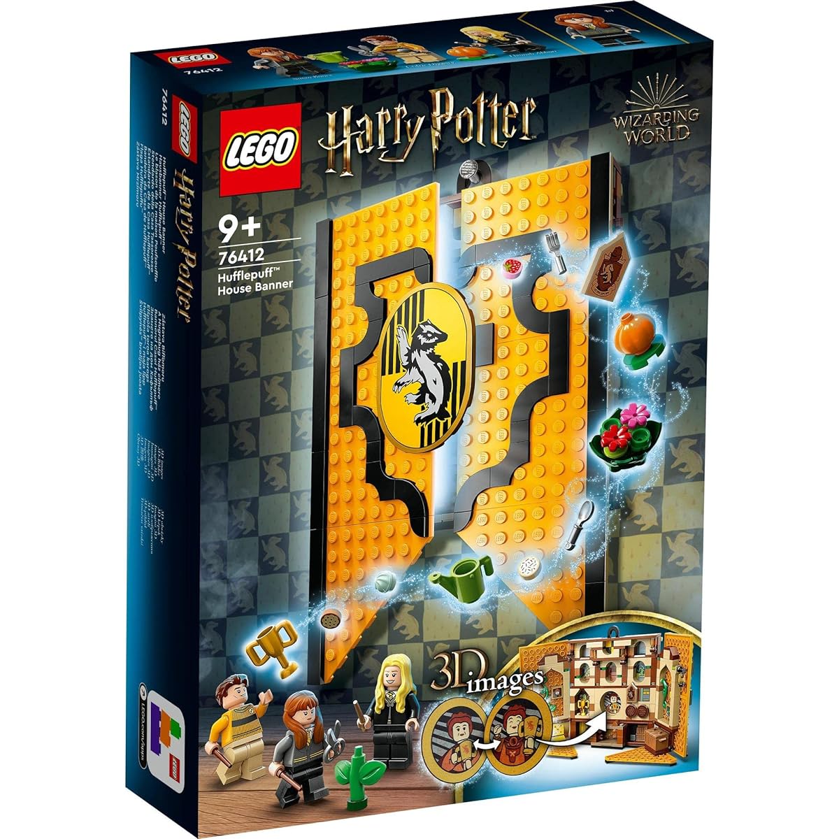 LEGO Harry Potter Hufflepuff(TM) House Crest 76412 Toy Blocks Gift Interior Fantasy Boys Girls Ages 9 and up
