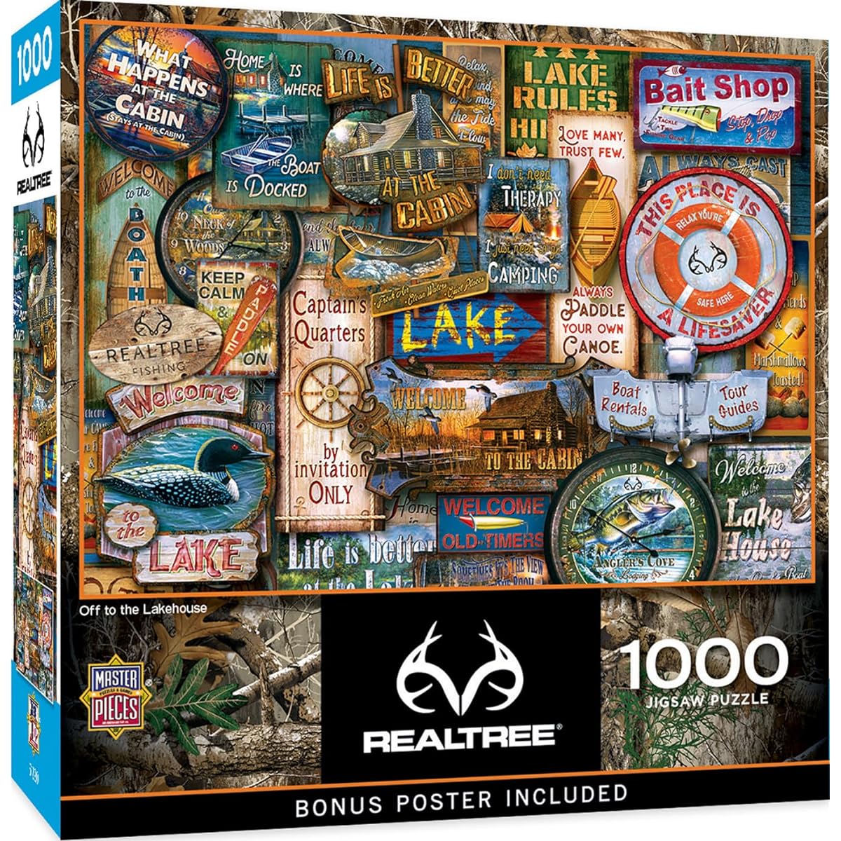 MasterPieces Jigsaw Puzzle 1000 Piece for Adults/Family/Kids - Going to the Lake - 19.25"x26.75"