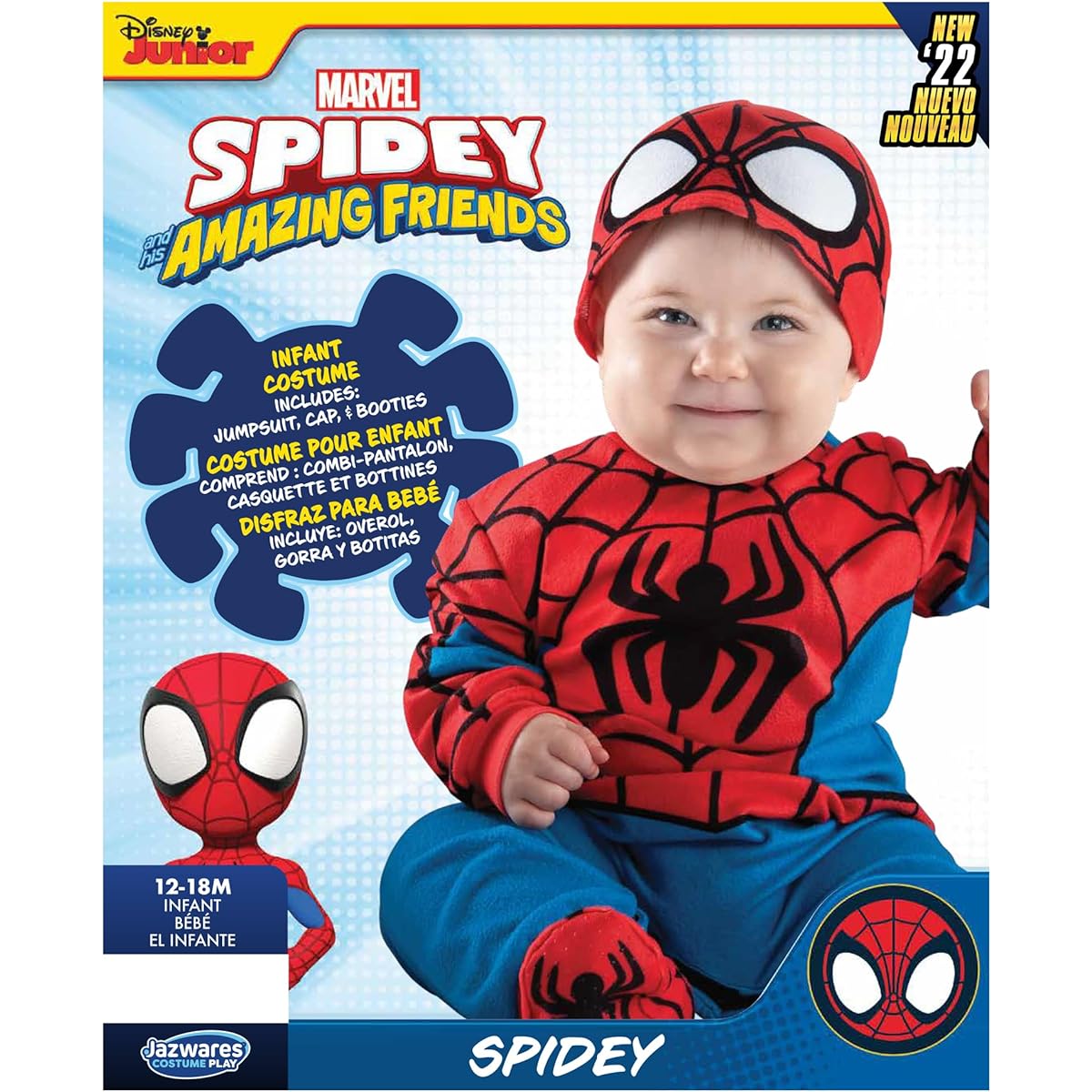 Marvel Jazwares Toddler Spider-Man Costume - 12/18 Months Red