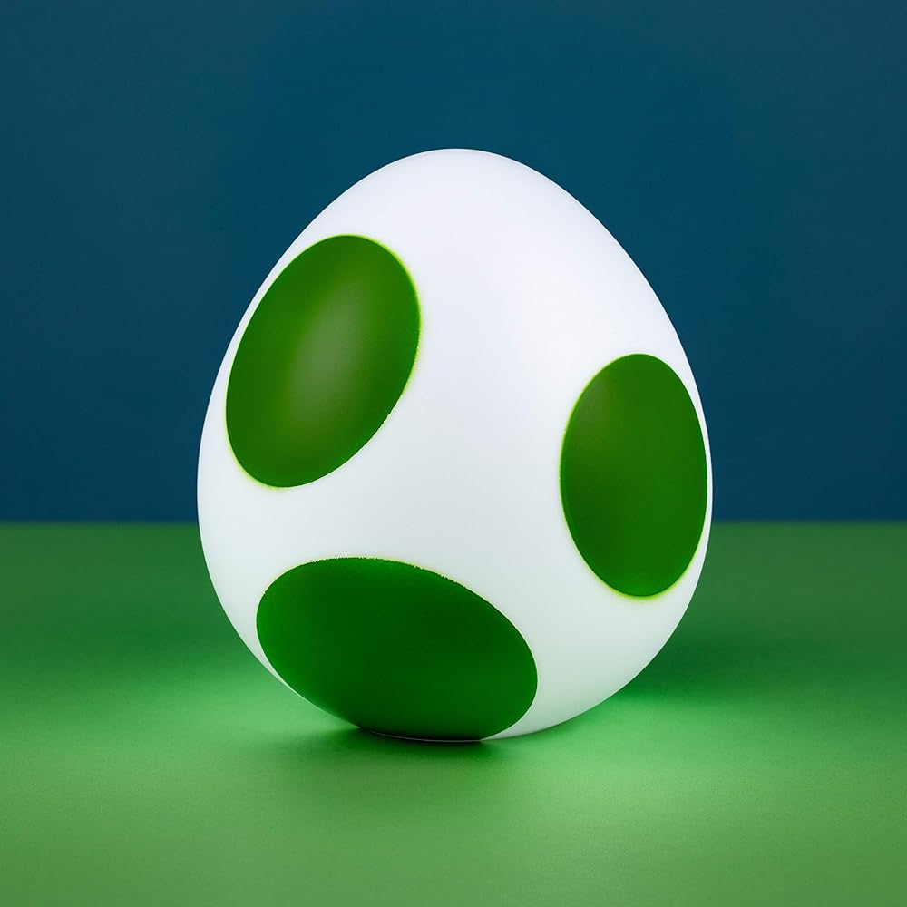 Paladone Yoshi Egg Light 8" x 7" Super Mario Gift and Room Decor Officially Licensed by Nintendo