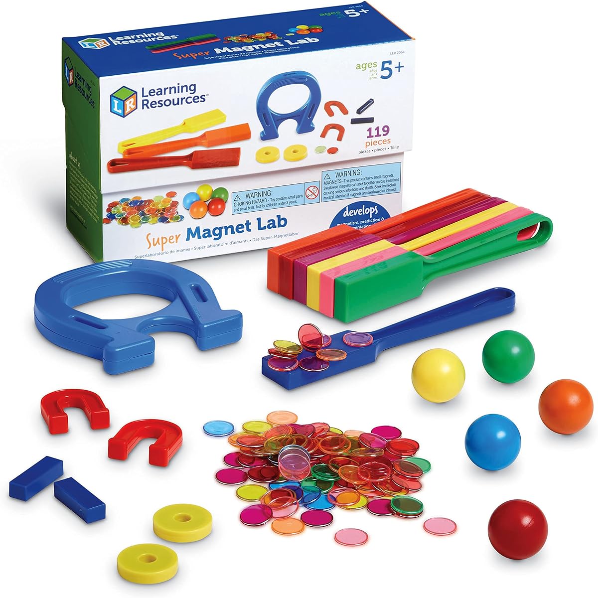 LEARNING RESOURCES LER2064 CLASS MAGNET LAB KIT