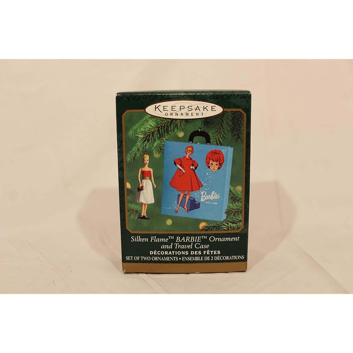 1 X BARBIE ORNAMENT AND TRAVEL CASE