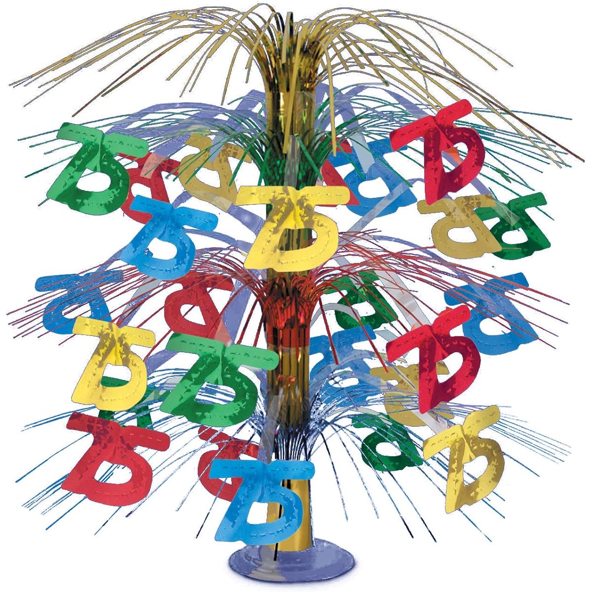 Beistle 50768-MC "75" Cascade Centerpiece, 18"