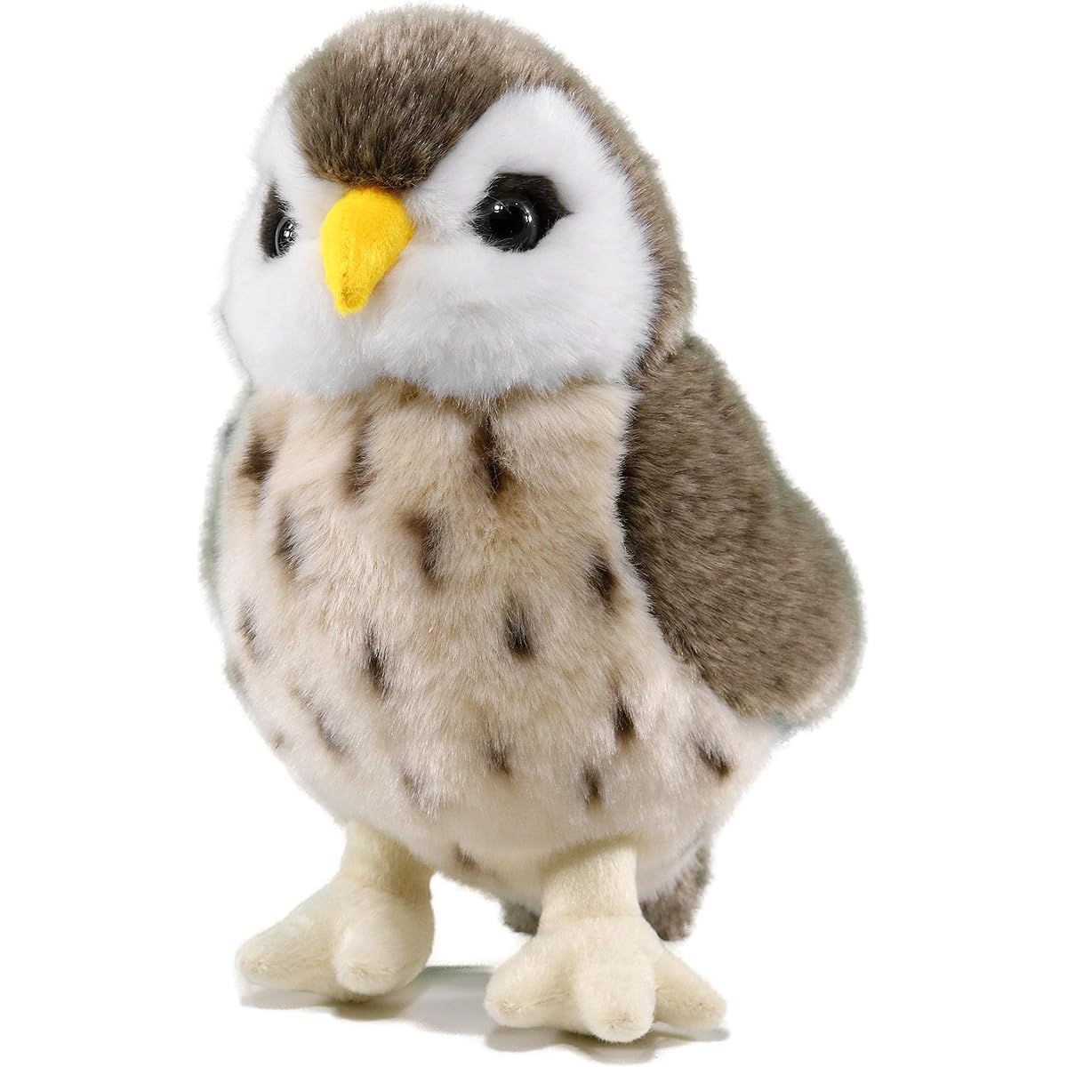 Ice King Bear Owl Plush Toy with Luminous Eyes Cute Stuffed Animal 10"