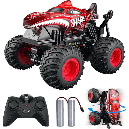 ACAMMZAR Remote Control Car, Radio Controlled Car for Boys, Over 60 Minutes Run Time, 2 Batteries Included, Red
