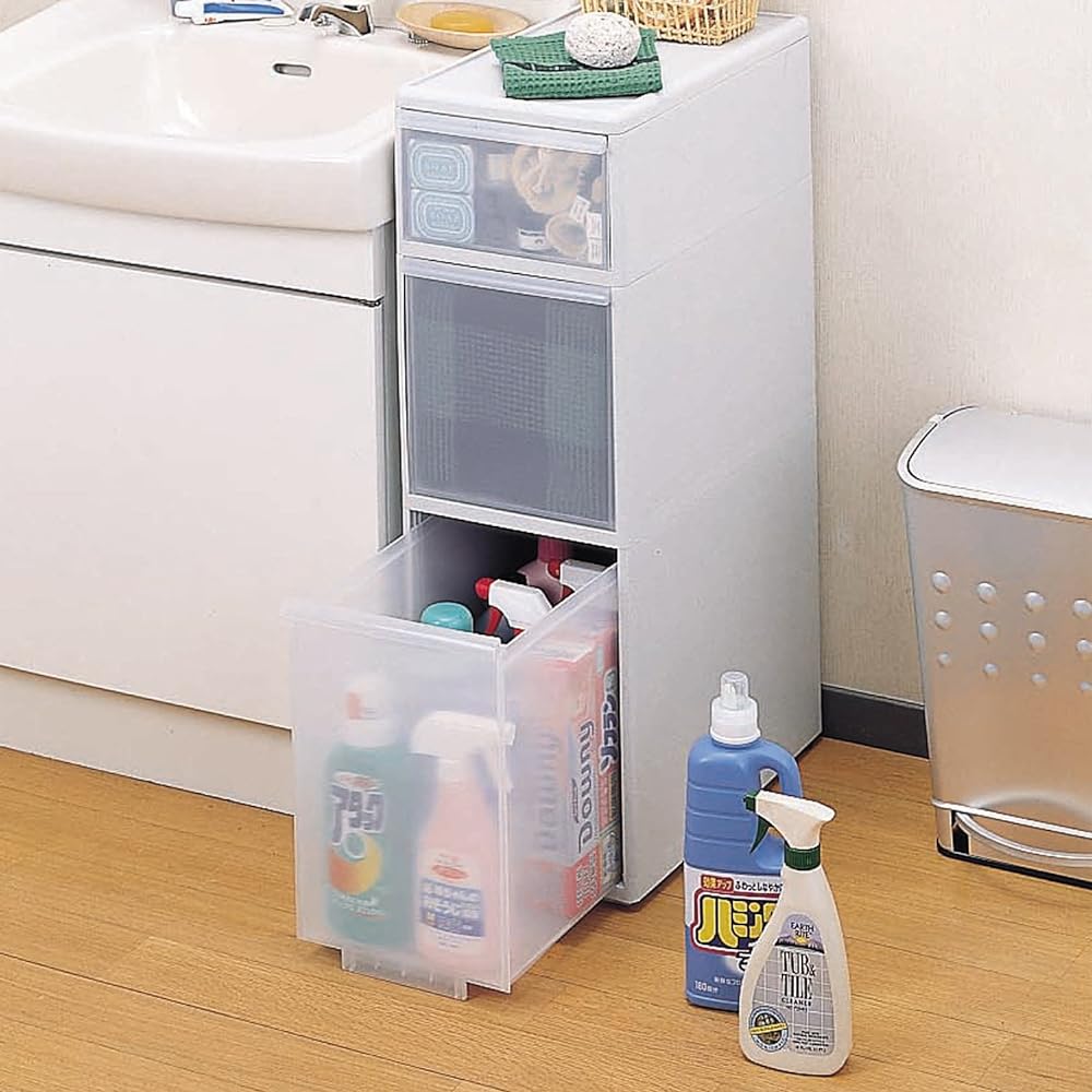 Slim Storage Midi Stocker Graystone with Casters MS-30