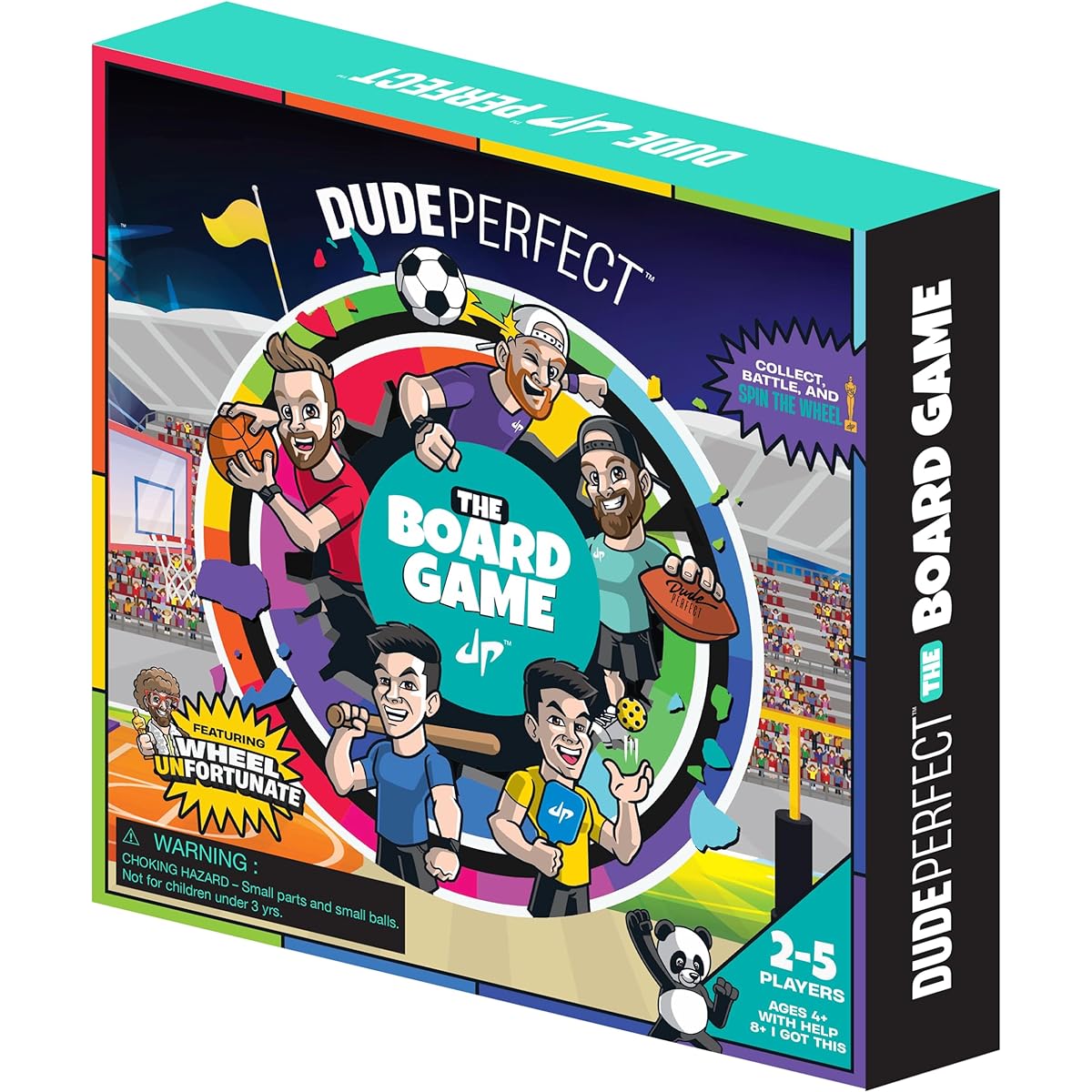 Dude Perfect The Board Game for Kids Who Love Sports, Competitive Challenges, Great for Family and Friends Game Night, 2-5 Players, Ages 4+