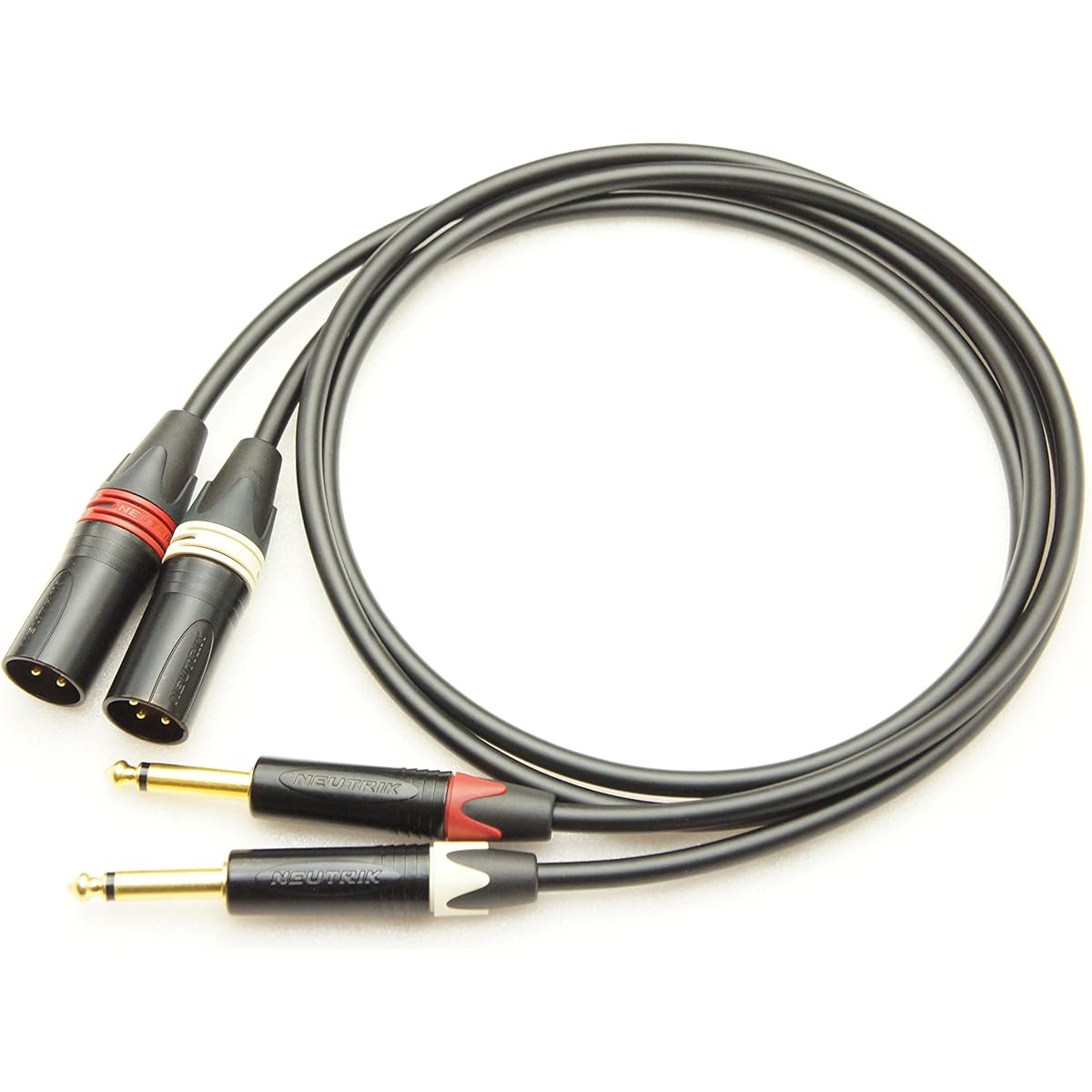 CANARE L-4E6S XLR (male) to TS (monaural phone) 2 pair conversion cable (15m)