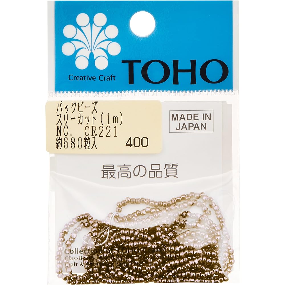 TOHO Three-cut beads, 6 bundles, threading beads, outer diameter approx. 2.2mm, CR-770, 60m