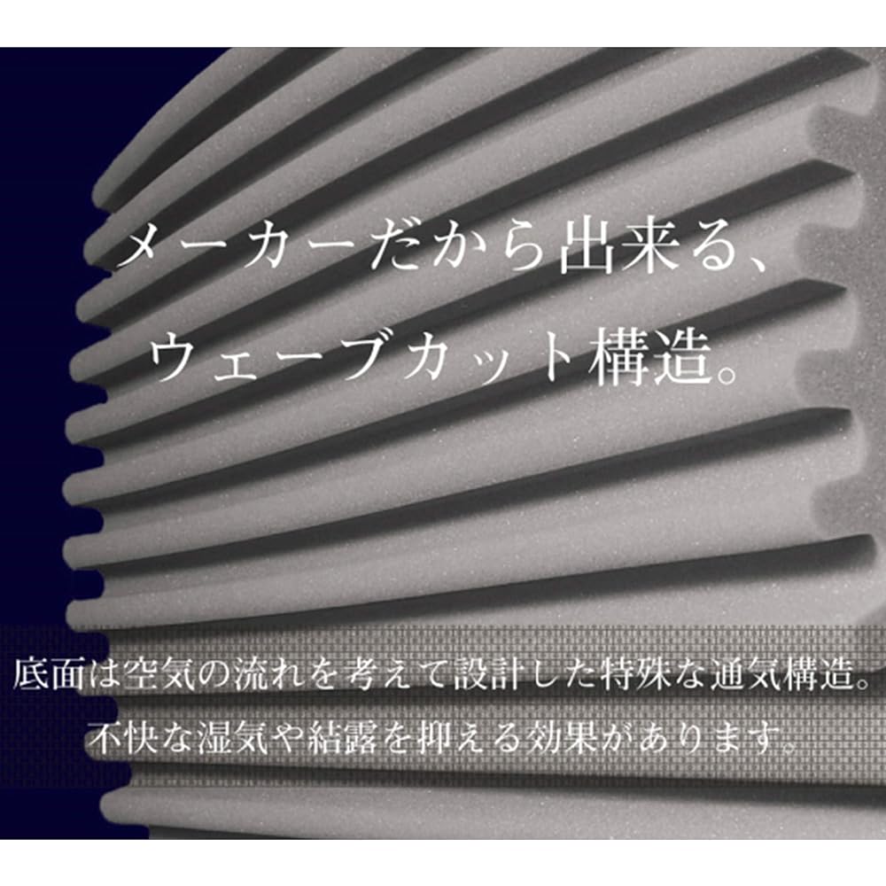 [Achilles] Mattress, High resilience, Even harder in the lower back, Wave cut structure at the bottom (Highly breathable), Quilted, Tri-fold, Back pain mattress, Body pressure dispersion, Brown AK-328 SD BR Semi-double