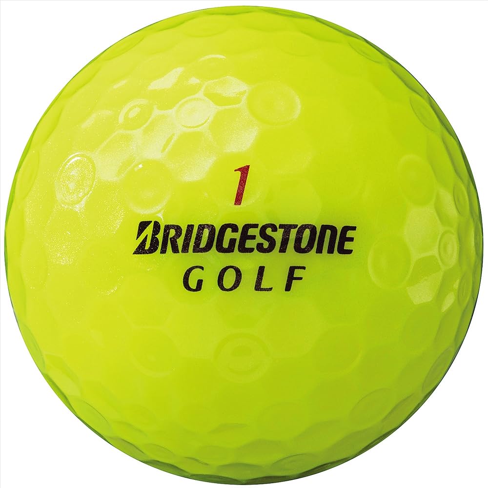 BRIDGESTONE Golf Ball SUPER STRAIGHT 1 dozen (12 pieces) Yellow STYX