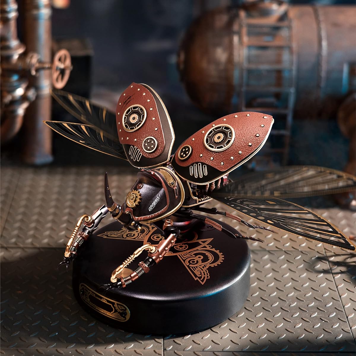 3D Puzzle for Adults 156 Piece 3D Puzzle Beetle with Flapping Wings Mechanical Puzzle Puzzle for Adults and Teens DIY Model Kits Great Gift