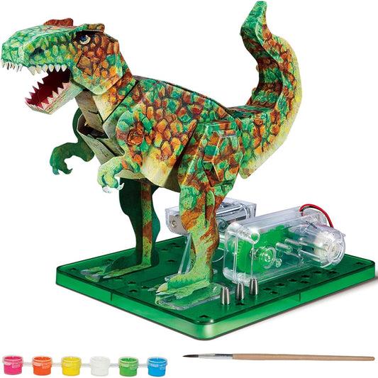 Playz Electric Dinosaur Building Painting Arts & Crafts Kit for Kids