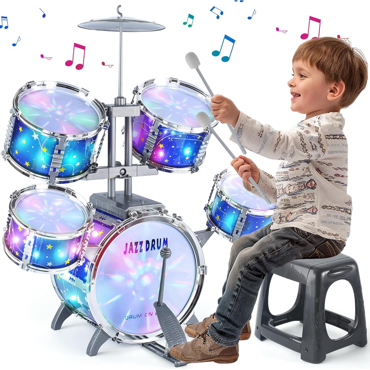 Upgrade Plastic Drum Set - Starry Sky