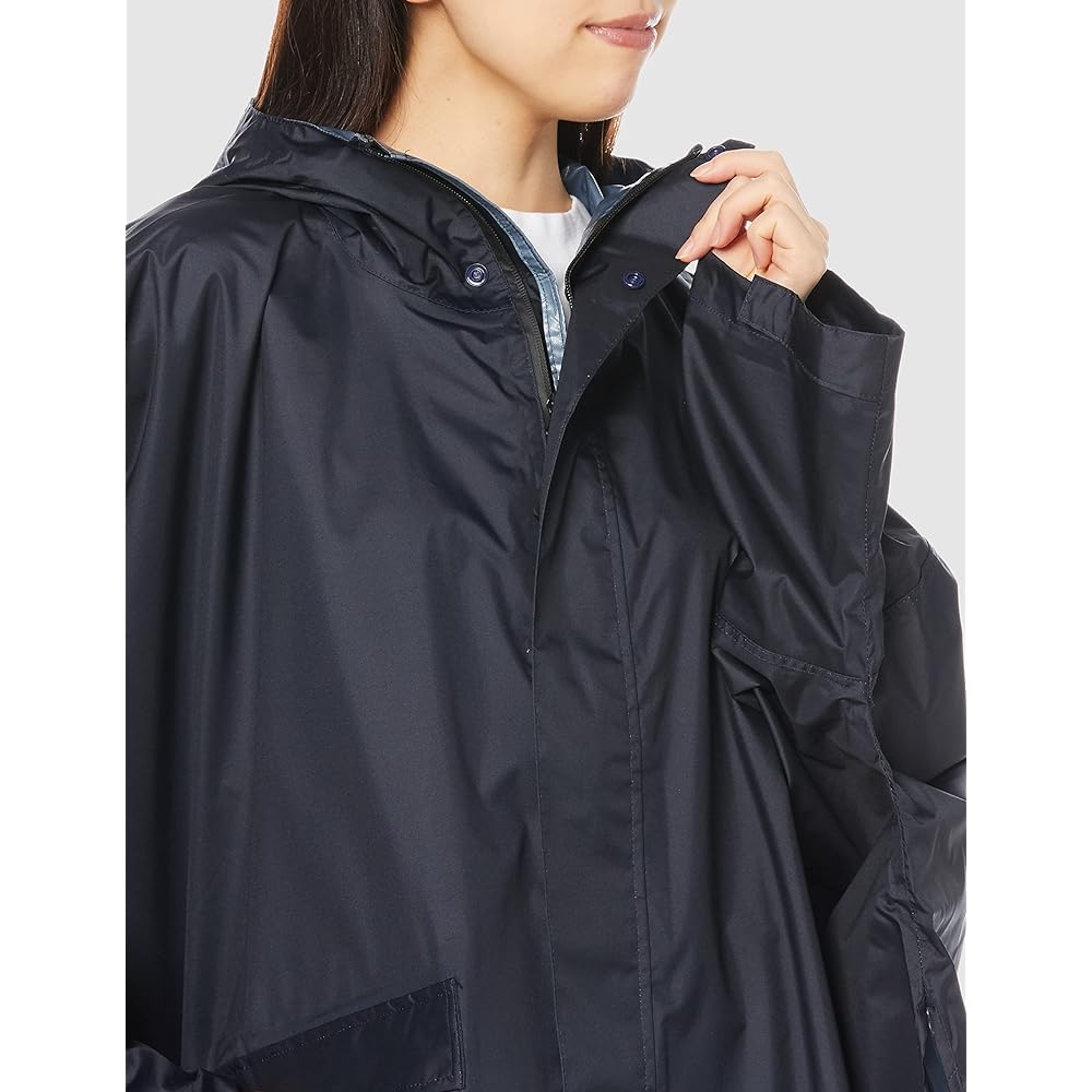 KiU New Standard Rain Poncho RAIN PONCHO Heavy Rain Compatible Rain Protection Bicycle Heavy Rain Typhoon Rainy Season Raincoat Poncho Rain Gear Rain Gappa Raincoat Water Repellent Water Repellent Waterproof with Sleeves Storage Bag Pocket Outdoor Festiv